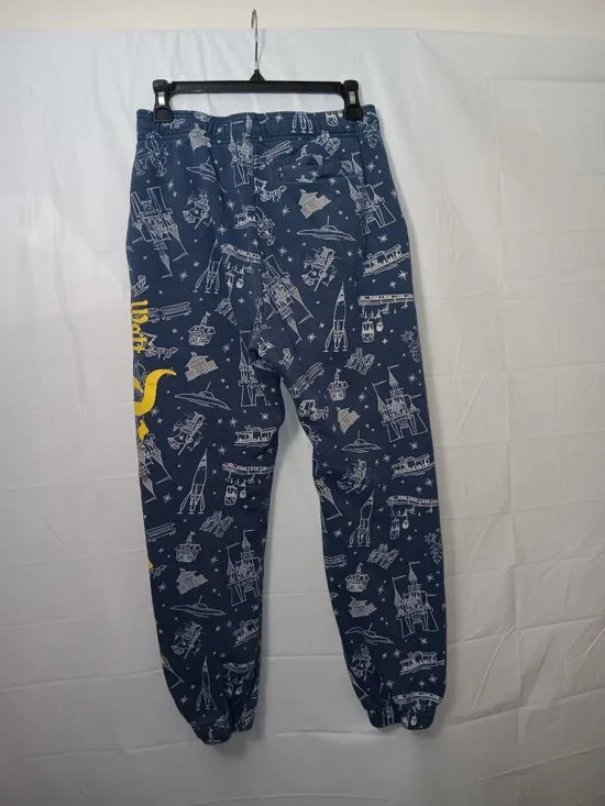 DISNEY'S DISNEYLAND WOMEN'S GRAPHIC SWEATPANTS BLUE SIZE SMALL - Picture 3 of 13